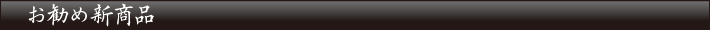 お勧め新商品